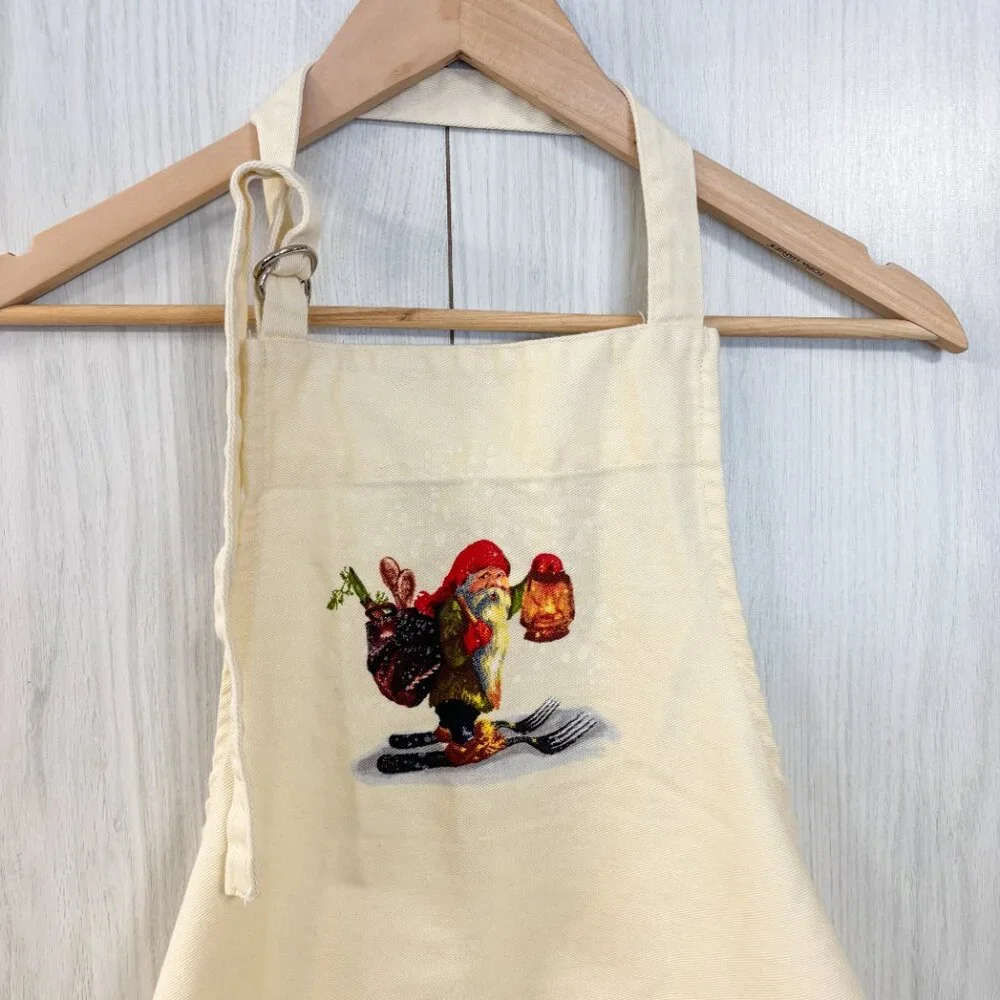 Williams Sonoma Vintage Christmas Nordic Santa Cooking Apron
